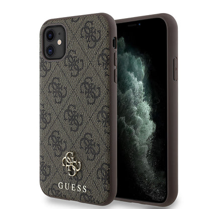 iPhone 11 Kılıf Guess Orijinal Lisanslı M-safe Şarj Özellikli Small 4G Classic Kılıf