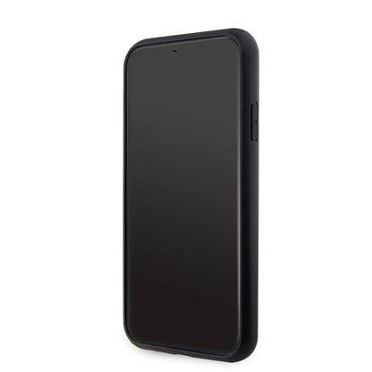 iPhone 11 Kılıf Guess Orijinal Lisanslı PU Deri Taşlı Üçgen Logo 4G Desenli Kılıf