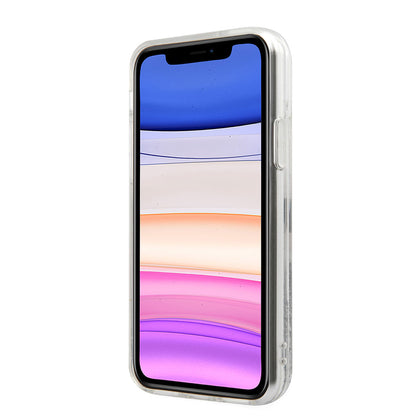 iPhone 11 Kılıf Karl Lagerfeld Sıvılı Simli Choupette Fun Dizayn Kılıf