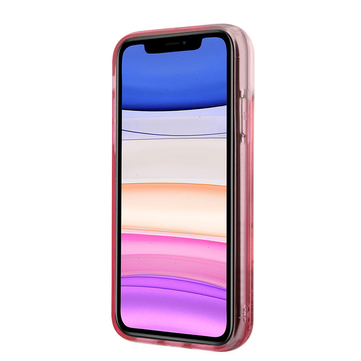 iPhone 11 Kılıf Karl Lagerfeld Sıvılı Simli Dizayn Kılıf