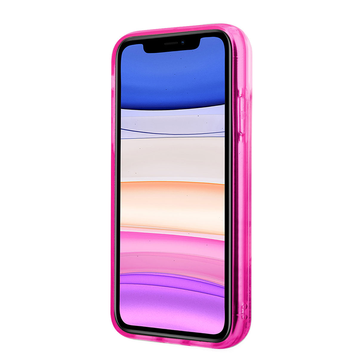 iPhone 11 Kılıf Karl Lagerfeld Sıvılı Simli Elong Dizayn Kılıf
