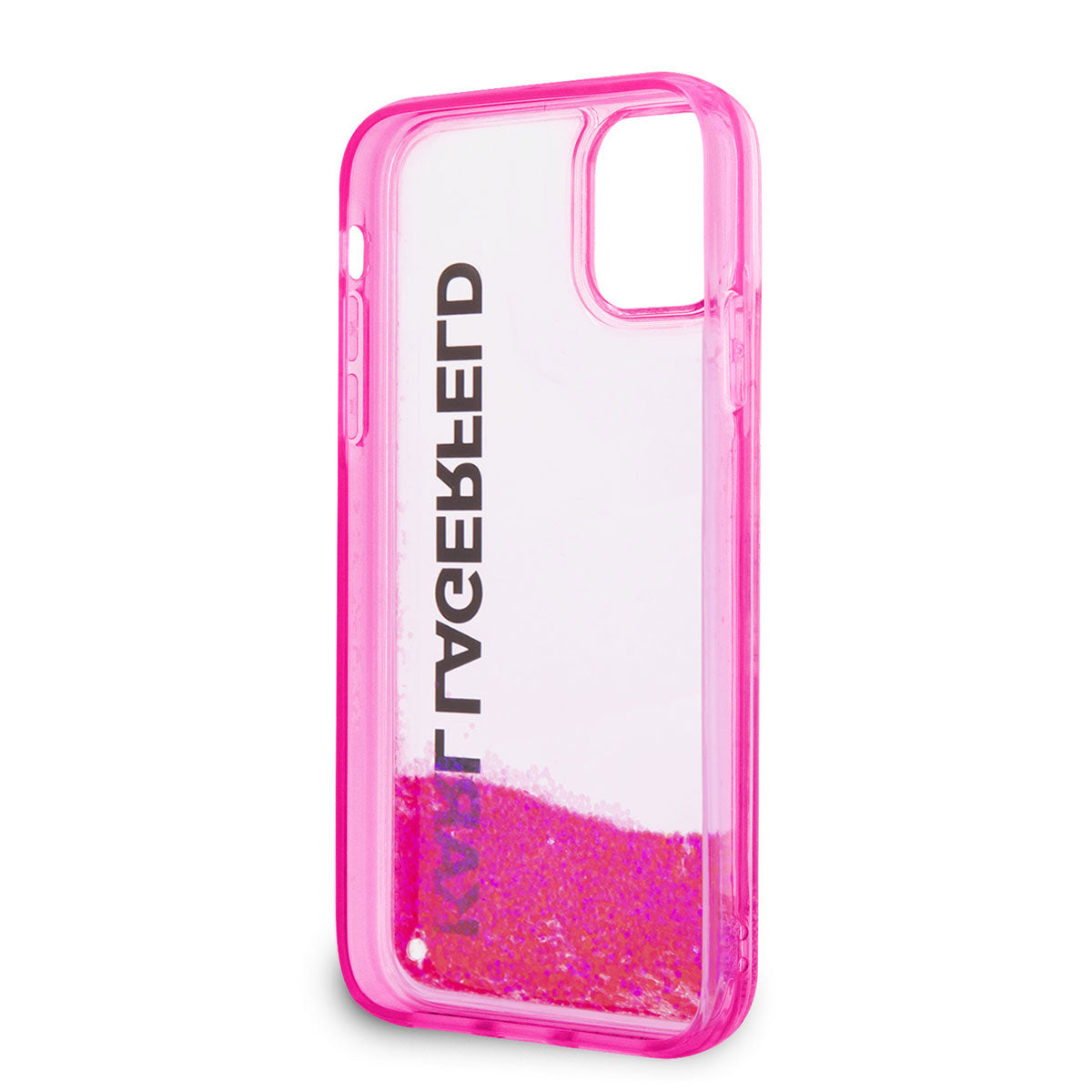 iPhone 11 Kılıf Karl Lagerfeld Sıvılı Simli Elong Dizayn Kılıf