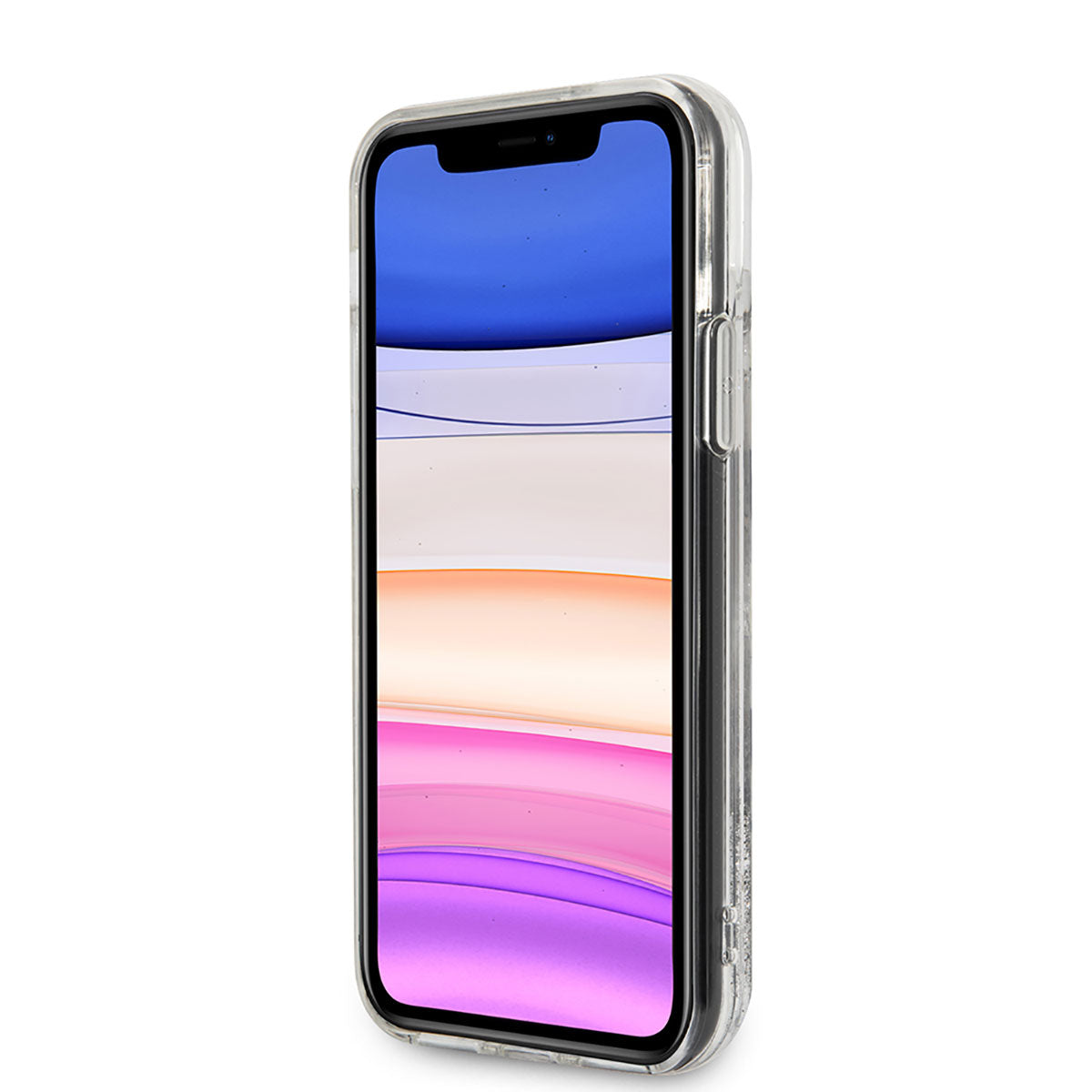 iPhone 11 Kılıf Karl Lagerfeld Sıvılı Simli K&C Dizayn Kılıf
