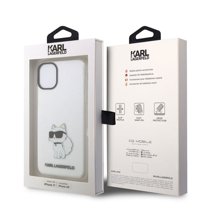 iPhone 11 Kılıf Karl Lagerfeld Transparan Choupette Dizayn Kılıf