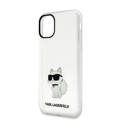 iPhone 11 Kılıf Karl Lagerfeld Transparan Choupette Dizayn Kılıf