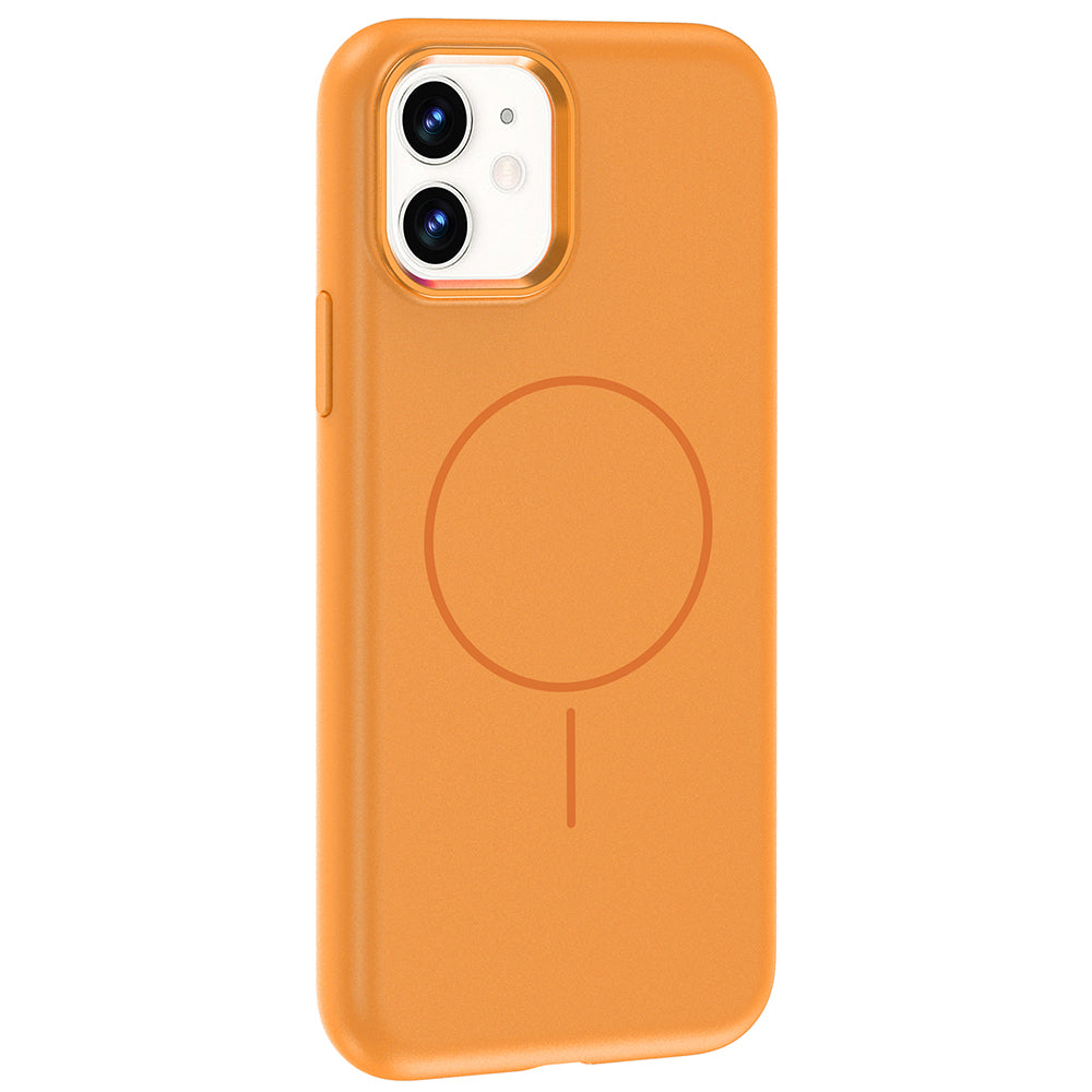 iPhone 11 Kılıf M-Safe Şarj Özellikli Metal Kamera Çerçeveli Zore Edi Silikon Kılıf