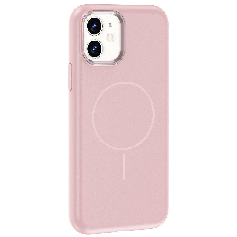 iPhone 11 Kılıf M-Safe Şarj Özellikli Metal Kamera Çerçeveli Zore Edi Silikon Kılıf