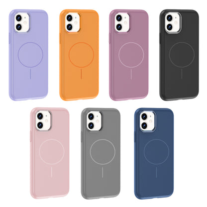 iPhone 11 Kılıf M-Safe Şarj Özellikli Metal Kamera Çerçeveli Zore Edi Silikon Kılıf