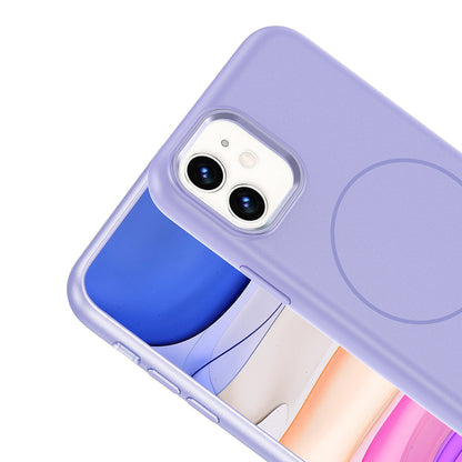 iPhone 11 Kılıf M-Safe Şarj Özellikli Metal Kamera Çerçeveli Zore Edi Silikon Kılıf