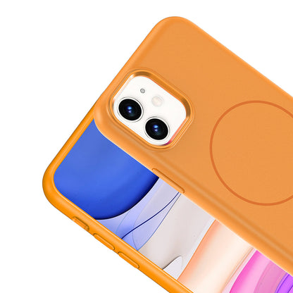 iPhone 11 Kılıf M-Safe Şarj Özellikli Metal Kamera Çerçeveli Zore Edi Silikon Kılıf