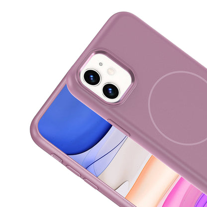 iPhone 11 Kılıf M-Safe Şarj Özellikli Metal Kamera Çerçeveli Zore Edi Silikon Kılıf