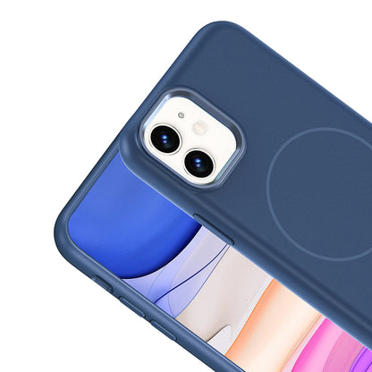 iPhone 11 Kılıf M-Safe Şarj Özellikli Metal Kamera Çerçeveli Zore Edi Silikon Kılıf