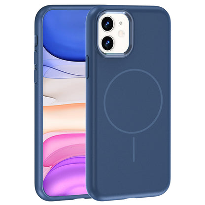 iPhone 11 Kılıf M-Safe Şarj Özellikli Metal Kamera Çerçeveli Zore Edi Silikon Kılıf