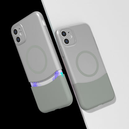 iPhone 11 Kılıf M-Safe Şarj Özellikli Mıknatıslı Zore Duble Kılıf