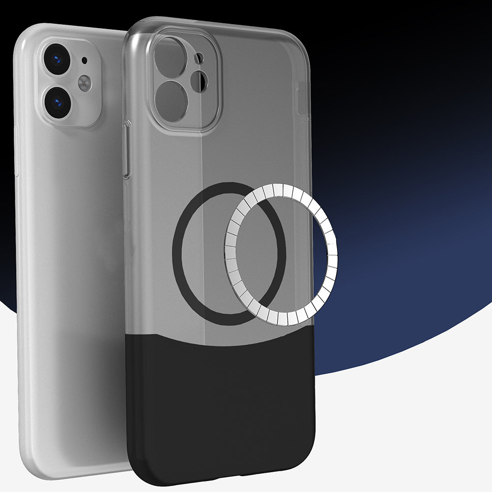 iPhone 11 Kılıf M-Safe Şarj Özellikli Mıknatıslı Zore Duble Kılıf