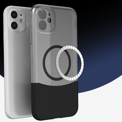 iPhone 11 Kılıf M-Safe Şarj Özellikli Mıknatıslı Zore Duble Kılıf