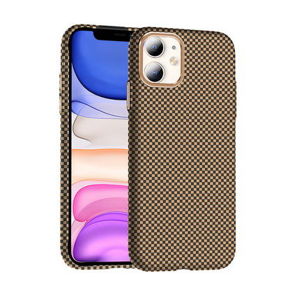 iPhone 11 Kılıf M-safe Şarj Özellikli Karbon Fiber Görünümlü Zore Gros Kılıf