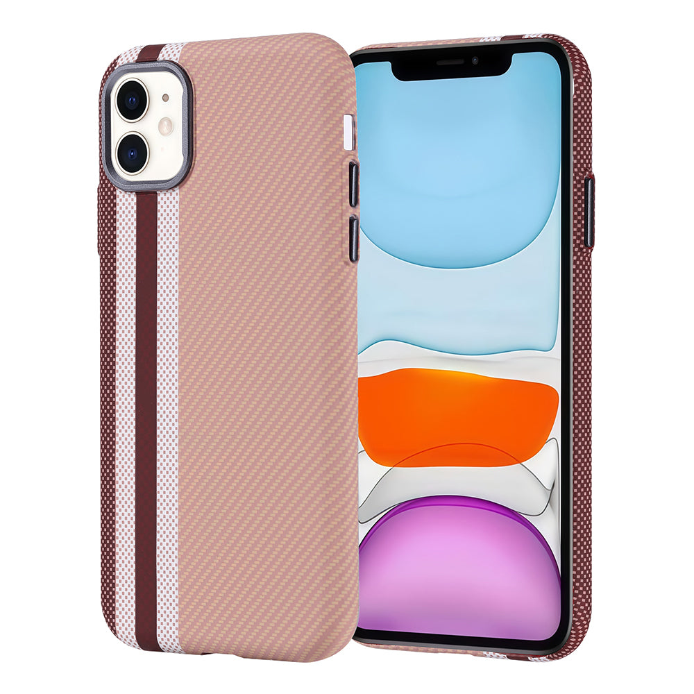 iPhone 11 Kılıf M-safe Şarj Özellikli Karbon Fiber Görünümlü Zore Nekst Kılıf