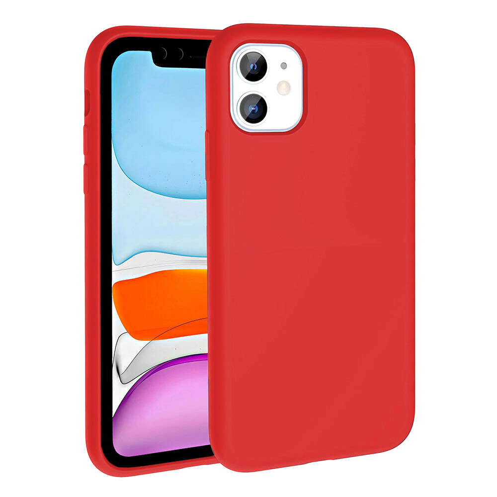 iPhone 11 Kılıf M-safe Şarj Özellikli Sıvı Teknolojili Silinebilir Sert Zore Kivi Kılıf