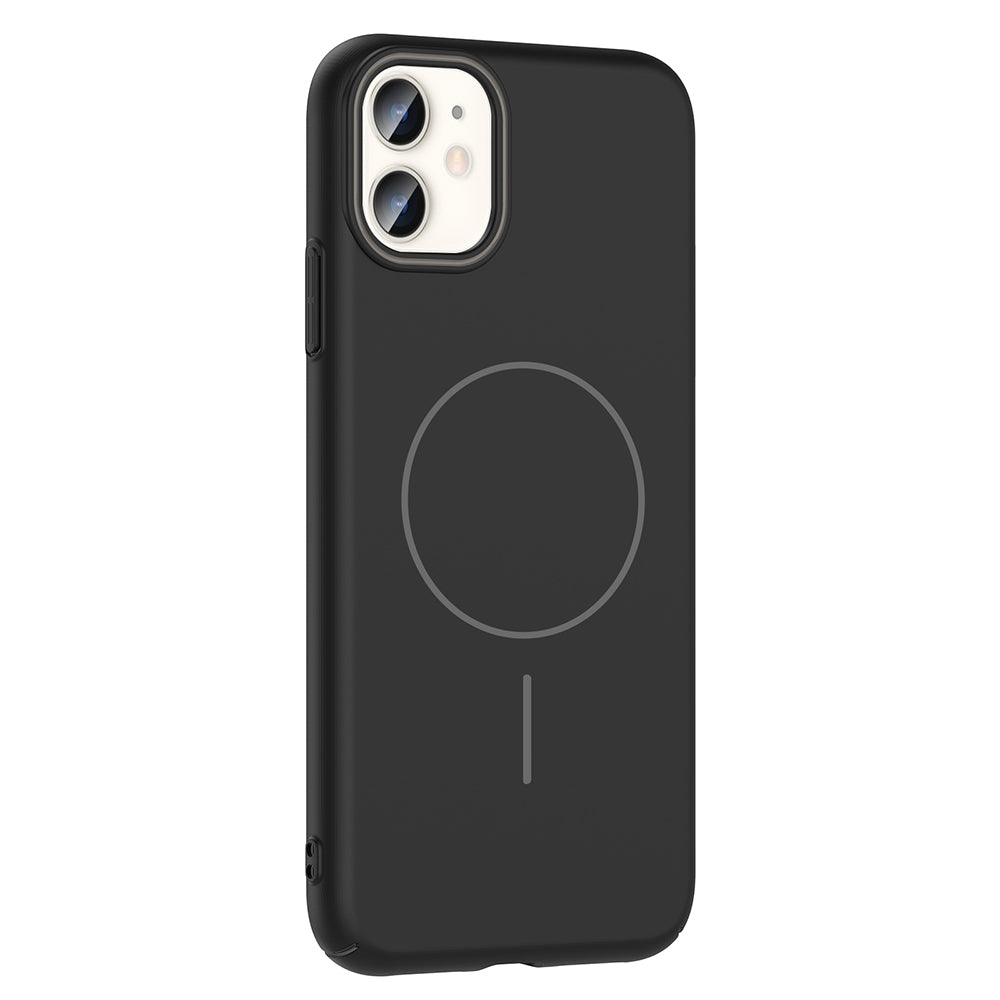 iPhone 11 Kılıf M-safe Şarj Özellikli Zore Ruby Sert Kılıf