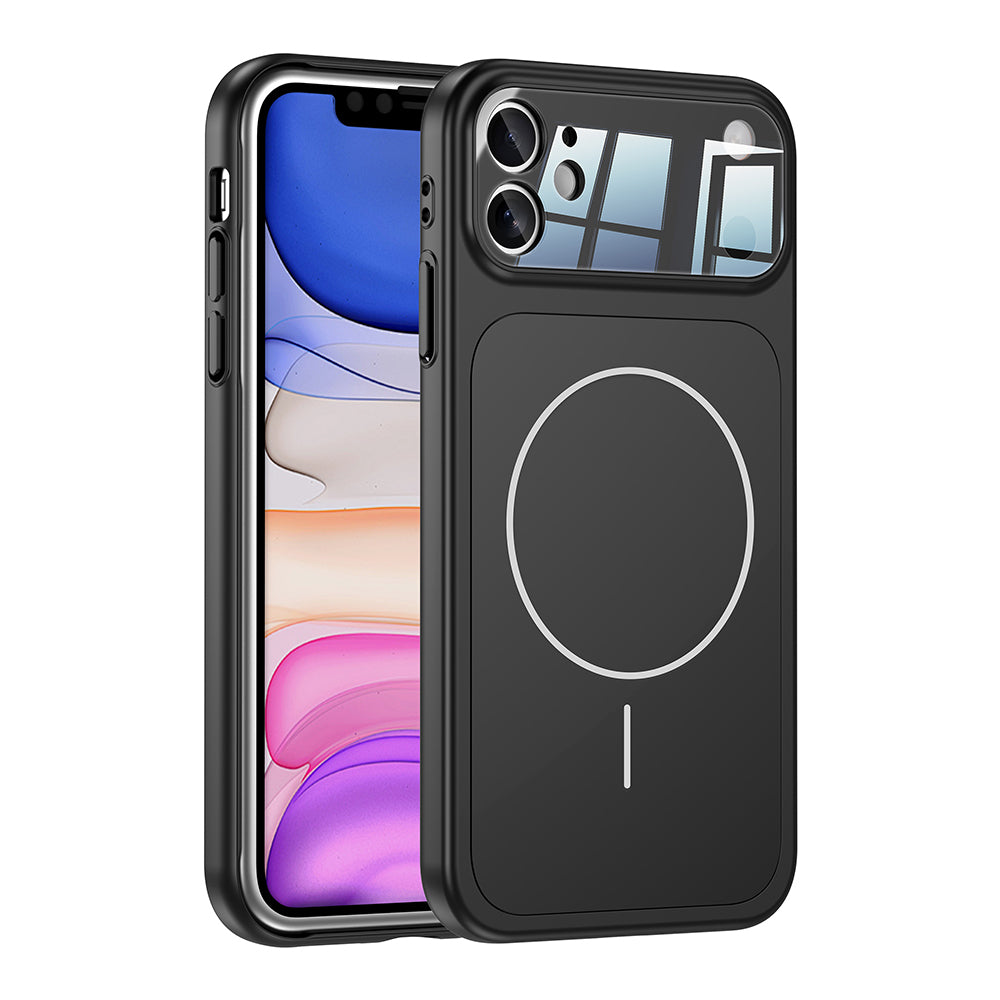 iPhone 11 Kılıf Zore M-Safe Şarj Özellikli Kamera Korumalı Formen Kılıf