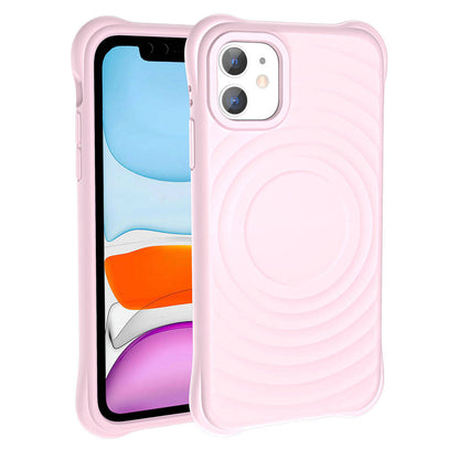 iPhone 11 M-safe Şarj Özellikli Airbagli Mat Görünümlü Zore Hepi Kılıf