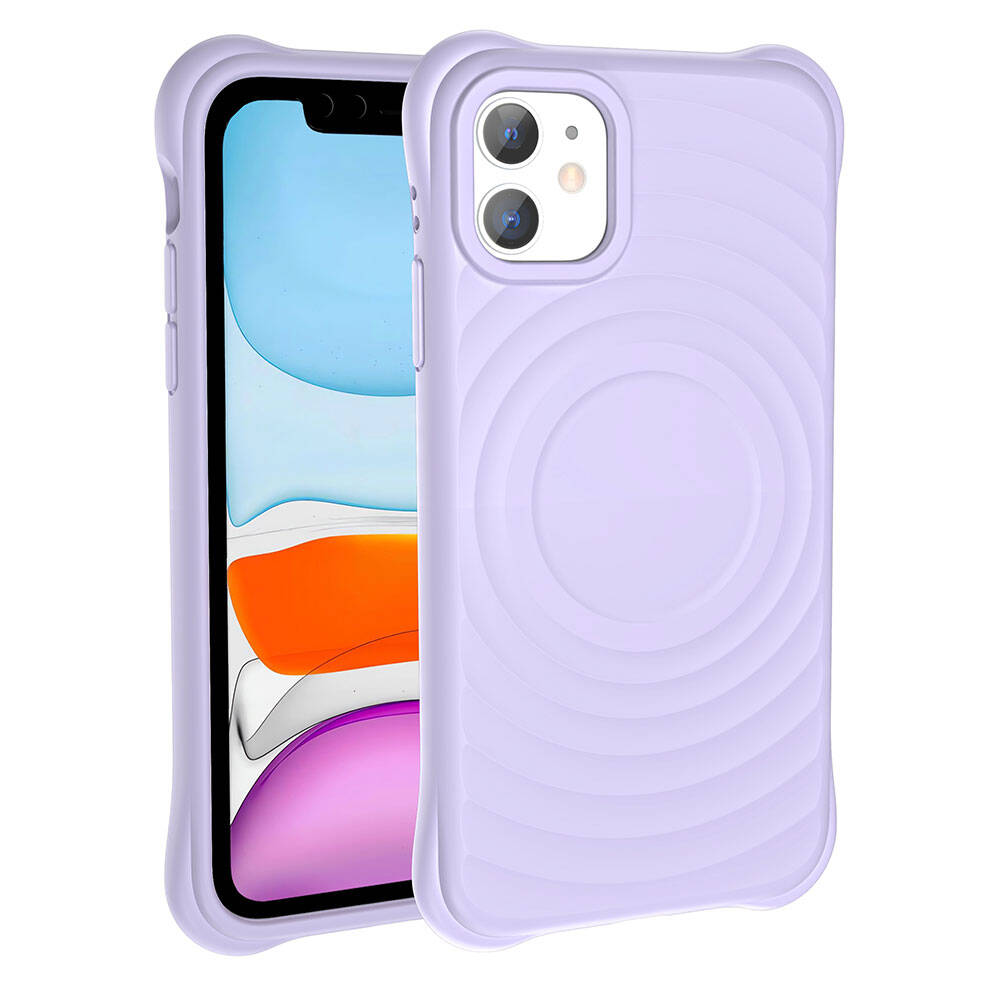 iPhone 11 M-safe Şarj Özellikli Airbagli Mat Görünümlü Zore Hepi Kılıf