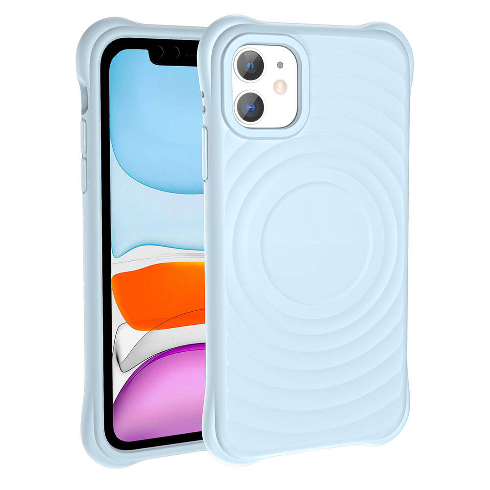 iPhone 11 M-safe Şarj Özellikli Airbagli Mat Görünümlü Zore Hepi Kılıf