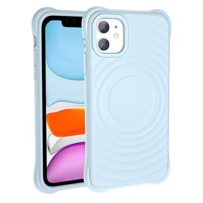 iPhone 11 M-safe Şarj Özellikli Airbagli Mat Görünümlü Zore Hepi Kılıf