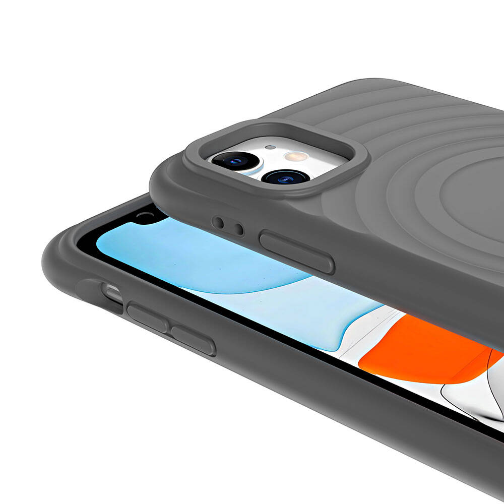 iPhone 11 M-safe Şarj Özellikli Airbagli Mat Görünümlü Zore Hepi Kılıf