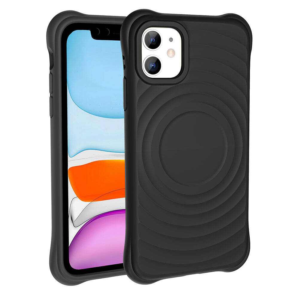 iPhone 11 M-safe Şarj Özellikli Airbagli Mat Görünümlü Zore Hepi Kılıf