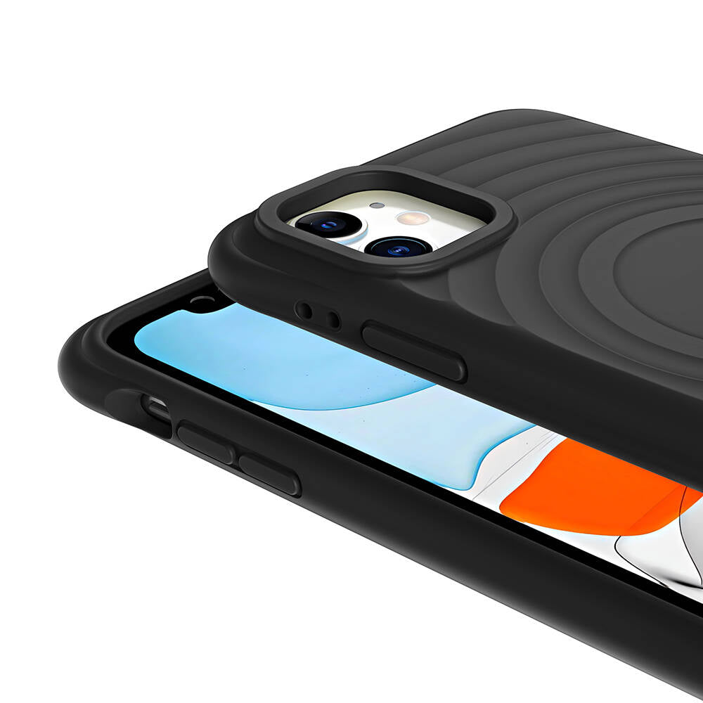 iPhone 11 M-safe Şarj Özellikli Airbagli Mat Görünümlü Zore Hepi Kılıf