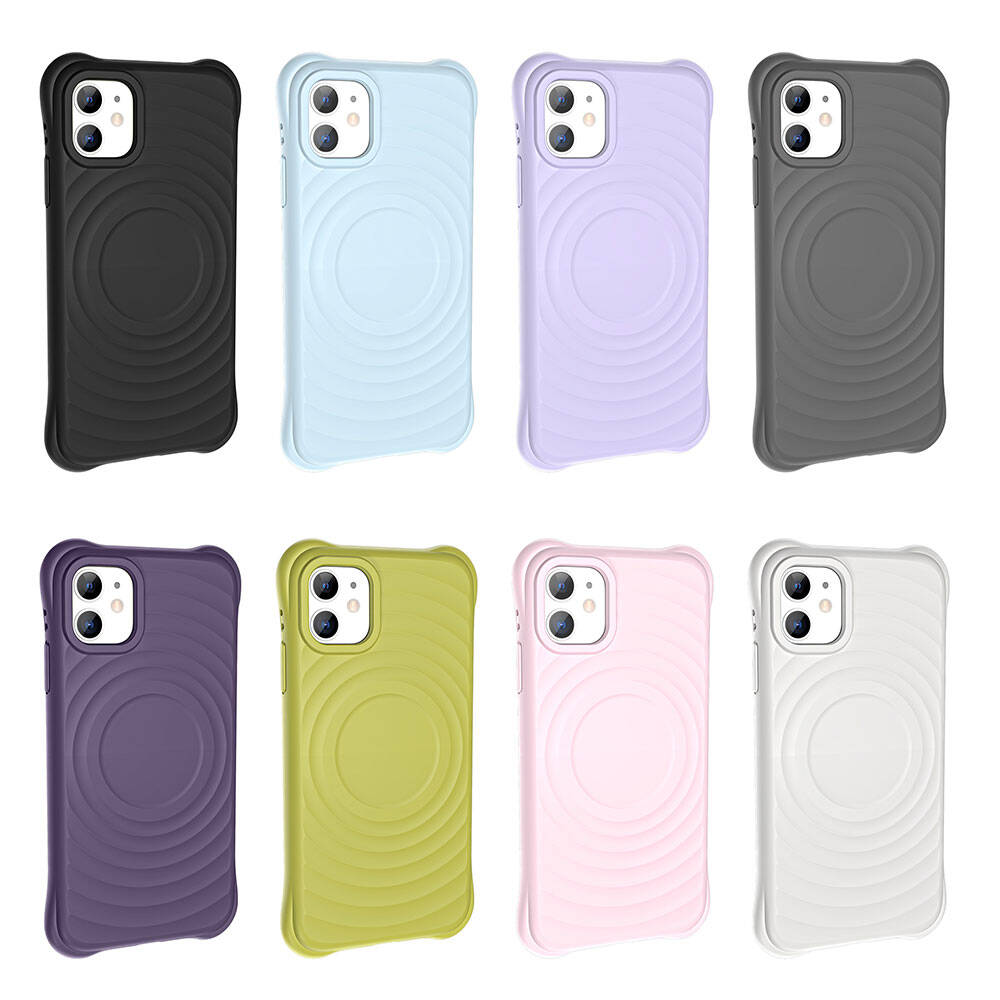 iPhone 11 M-safe Şarj Özellikli Airbagli Mat Görünümlü Zore Hepi Kılıf