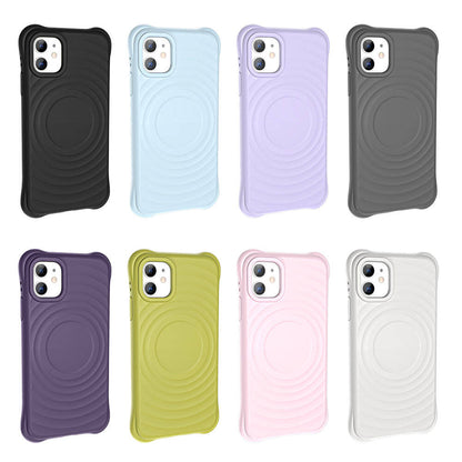 iPhone 11 M-safe Şarj Özellikli Airbagli Mat Görünümlü Zore Hepi Kılıf