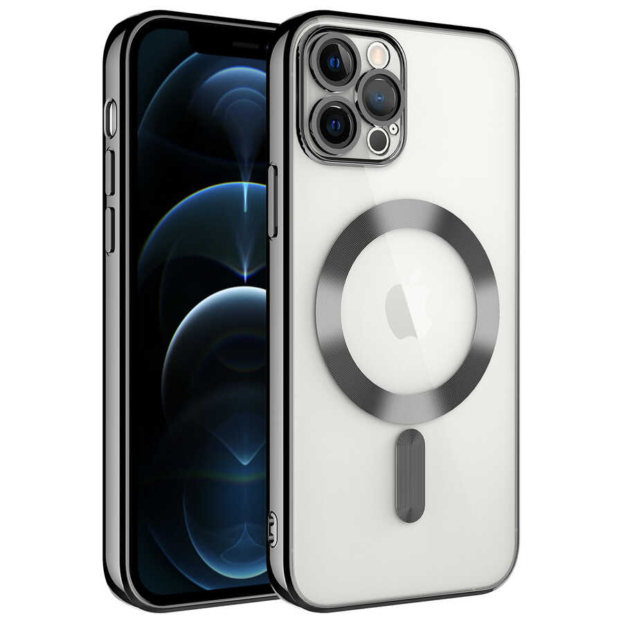 iPhone 11 Pro Kılıf Kamera Korumalı M-safe Wireless Şarj Özellikli Zore Demre Kılıf
