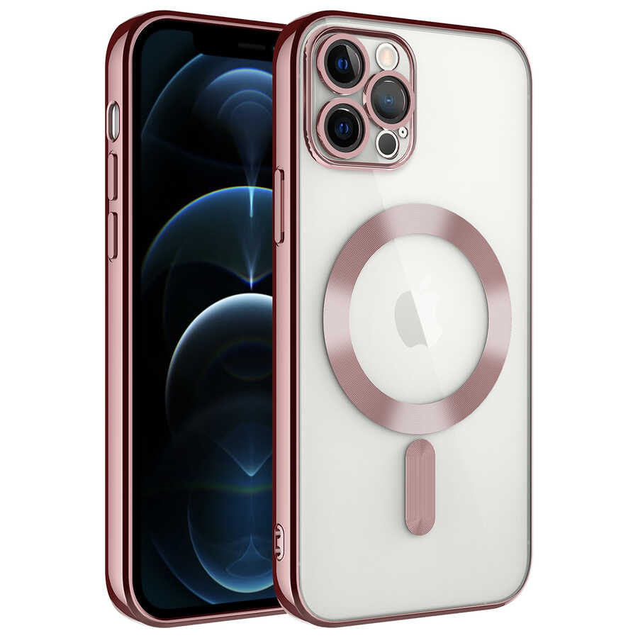 iPhone 11 Pro Kılıf Kamera Korumalı M-safe Wireless Şarj Özellikli Zore Demre Kılıf