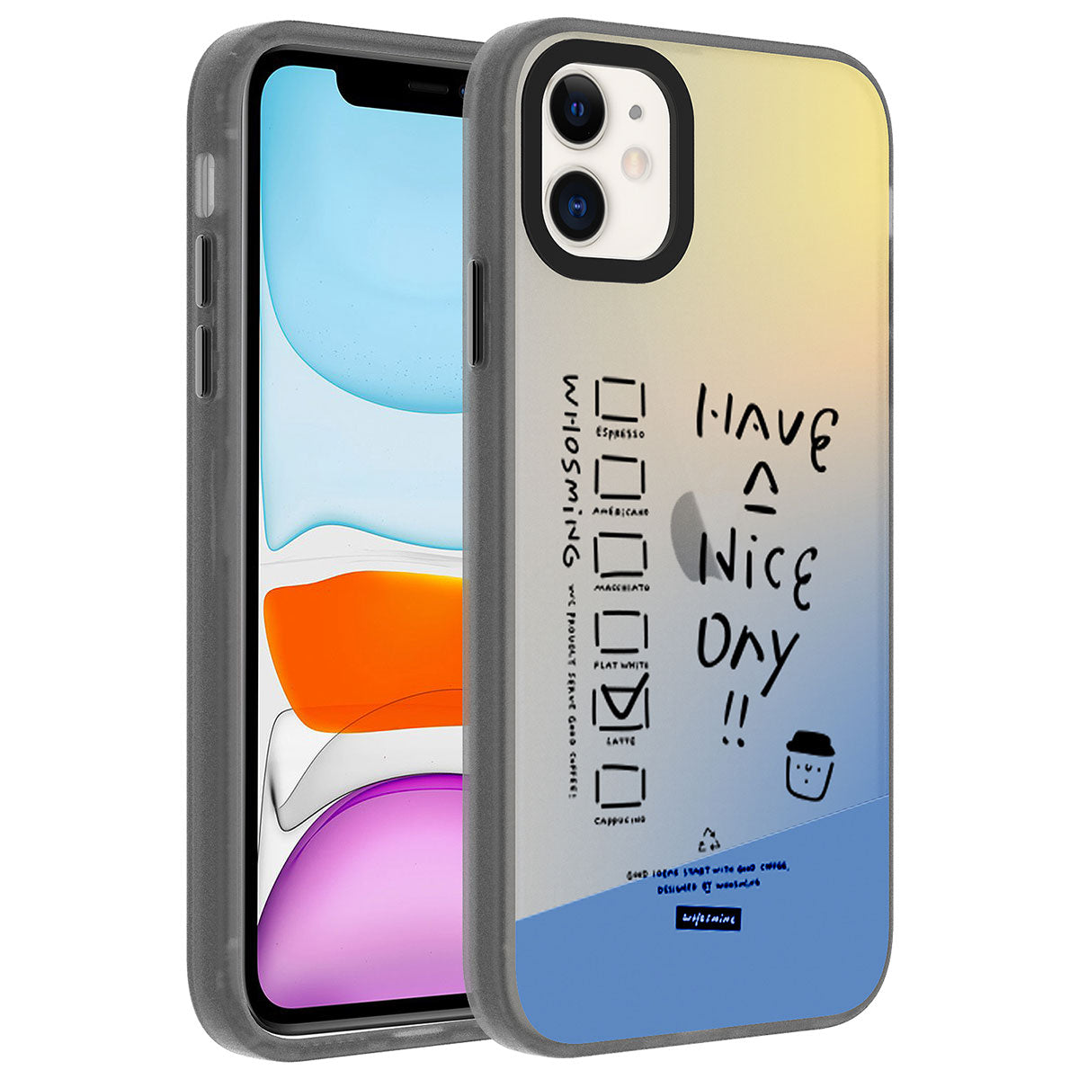 iPhone 12 Kılıf Desenli Zore Dragon Sert Kılıf