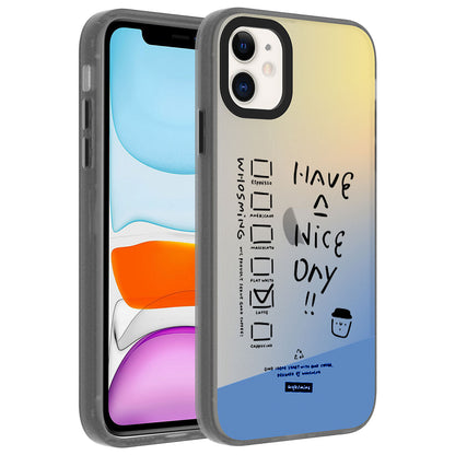 iPhone 12 Kılıf Desenli Zore Dragon Sert Kılıf