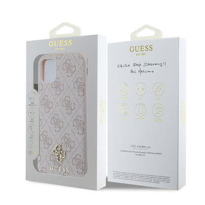 iPhone 12 Kılıf Guess Orijinal Lisanslı M-safe Şarj Özellikli Small 4G Classic Kılıf