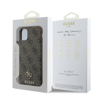 iPhone 12 Kılıf Guess Orijinal Lisanslı M-safe Şarj Özellikli Small 4G Classic Kılıf