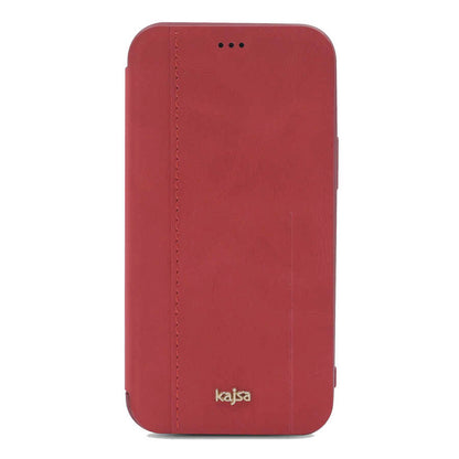 iPhone 12 Kılıf Kajsa Dale Serisi Parallel PU Folio Kılıf