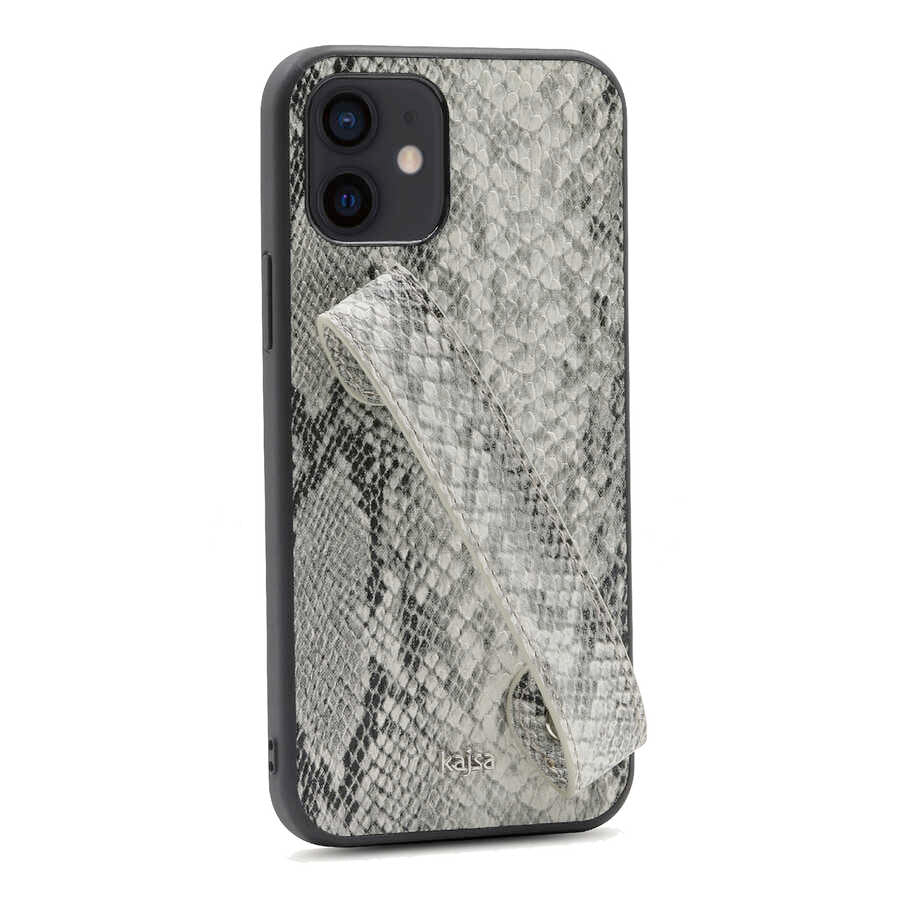 iPhone 12 Kılıf Kajsa Glamorous Serisi Snake Handstrap Kılıf