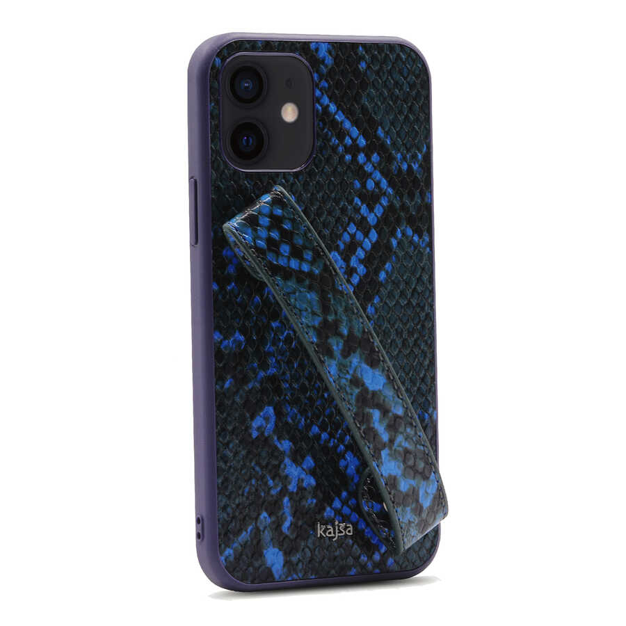 iPhone 12 Kılıf Kajsa Glamorous Serisi Snake Handstrap Kılıf