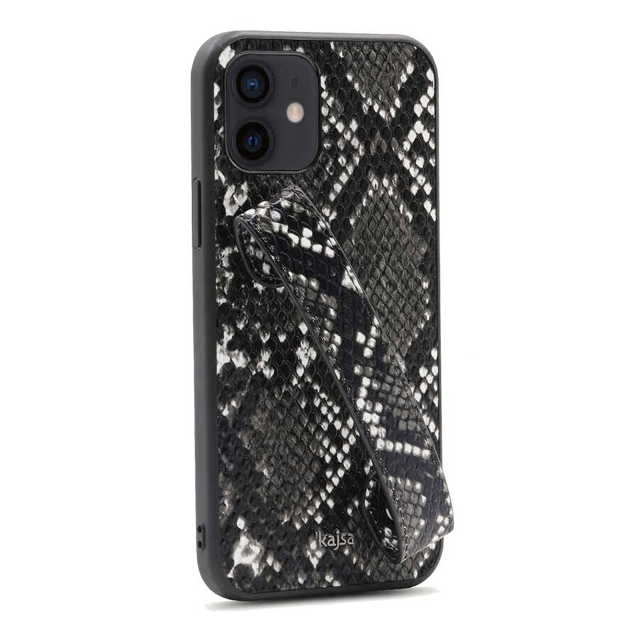 iPhone 12 Kılıf Kajsa Glamorous Serisi Snake Handstrap Kılıf