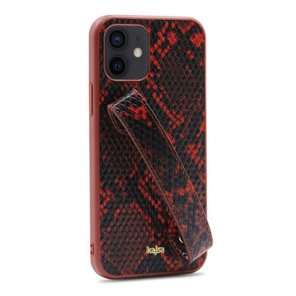 iPhone 12 Kılıf Kajsa Glamorous Serisi Snake Handstrap Kılıf