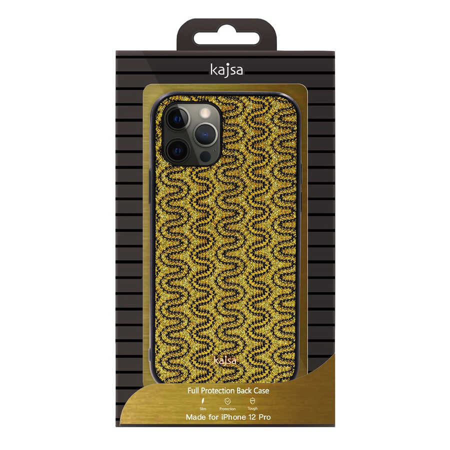 iPhone 12 Kılıf Kajsa Glamorous Serisi Waterfall Pattern Kılıf