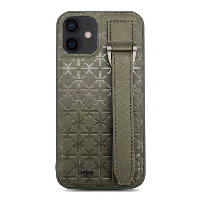 iPhone 12 Kılıf Kajsa Neo Clasic Serisi Mono K Strap Kılıf