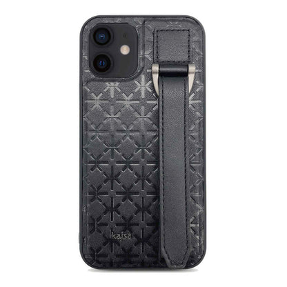 iPhone 12 Kılıf Kajsa Neo Clasic Serisi Mono K Strap Kılıf