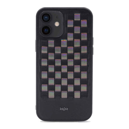 iPhone 12 Kılıf Kajsa Preppie Serisi Spotlight Woven Kılıf