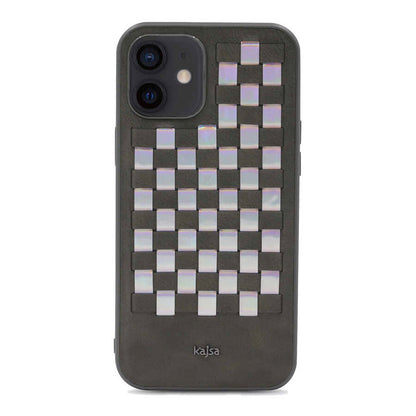 iPhone 12 Kılıf Kajsa Preppie Serisi Spotlight Woven Kılıf